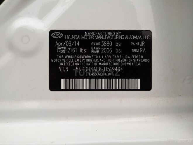 Hyundai Elantra 2014, 62,377 km - 1.8 l - Gəncə