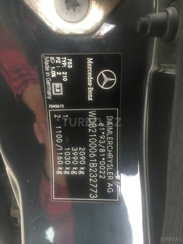 Mercedes E 220 2000, 390,000 km - 2.2 л - Bakı