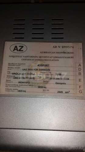 UAZ 39625 1998, 475,000 km - 2.5 л - Quba