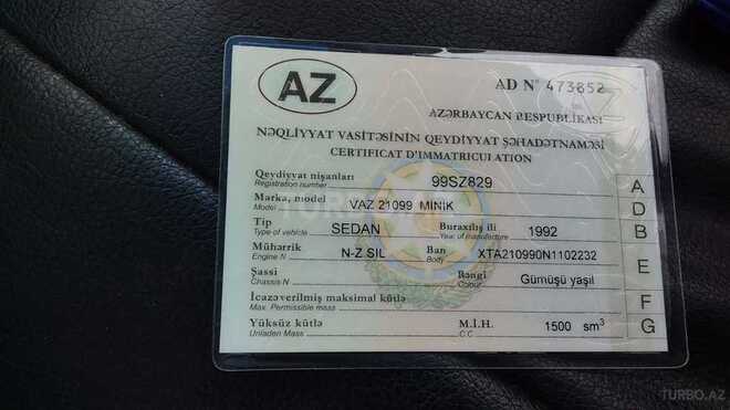 LADA (VAZ) 21099 1992, 185,600 km - 1.5 l - Bakı
