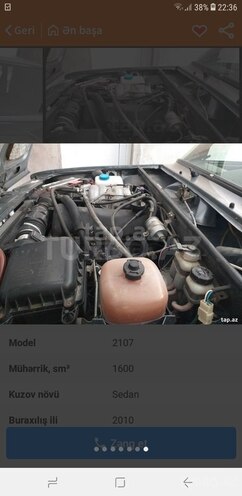 LADA (VAZ) 2107 2010, 100,100 km - 1.6 l - Bakı