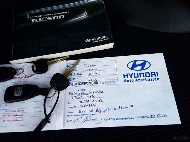 Hyundai Tucson 2009, 86,000 km - 2.0 l - Bakı