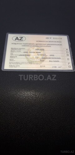 Opel Zafira 2005, 292,628 km - 2.2 l - Bakı