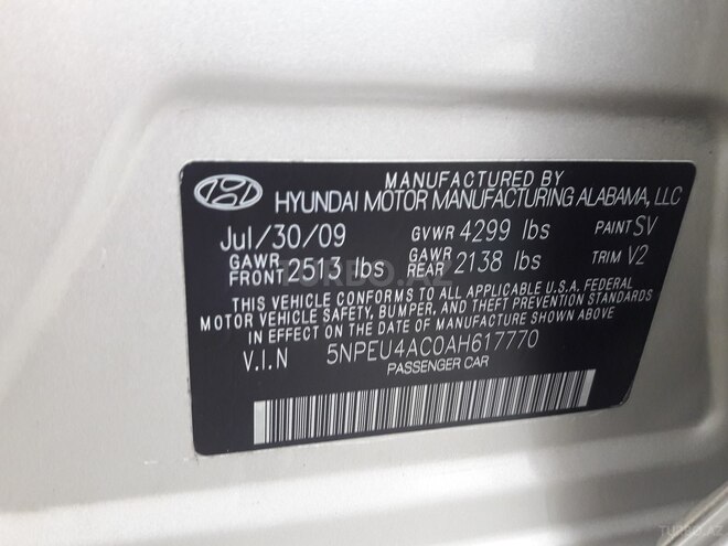 Hyundai Sonata 2009, 116,000 km - 2.4 l - Bakı