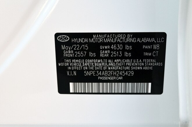 Hyundai Sonata 2015, 71,500 km - 2.0 l - Bakı