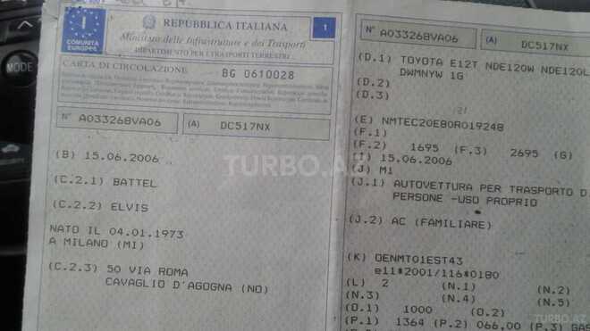 Toyota Corolla 2006, 147,256 km - 1.4 l - Bakı