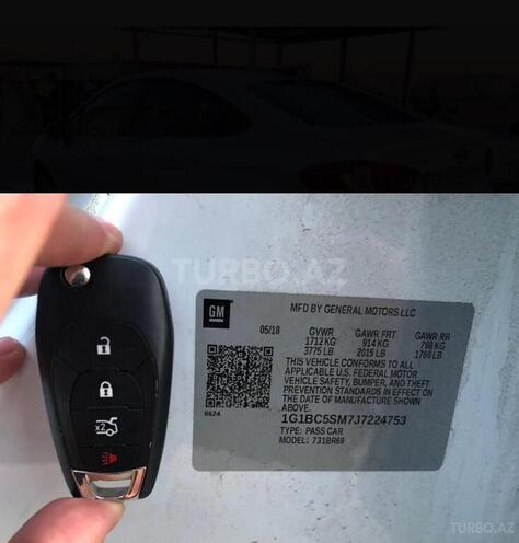 Chevrolet Cruze 2018, 15,334 km - 1.4 l - Sumqayıt
