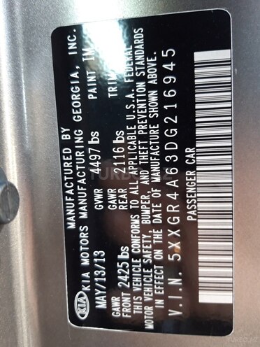 Kia Optima 2013, 58,600 km - 2.0 l - Bakı