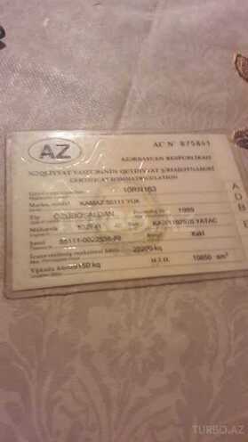 KamAz 55111 1989, 460,000 km - 11.0 л - Bakı
