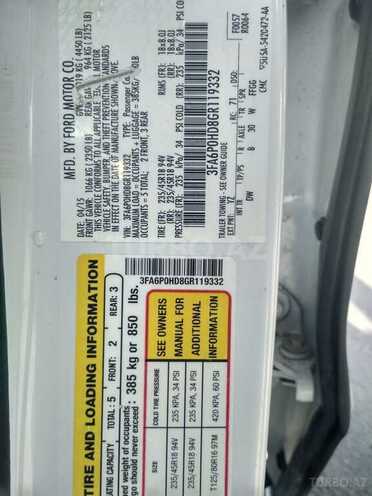 Ford Fusion 2015, 143,000 km - 1.5 л - Bakı
