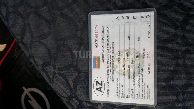 Shacman F2000 2012, 3,450,002 km - 11.0 l - Sumqayıt