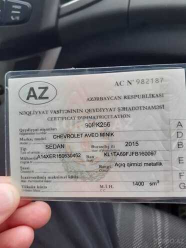 Chevrolet Aveo 2015, 12,000 km - 0.1 l - Bakı