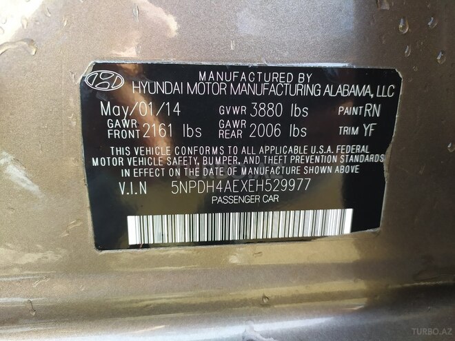 Hyundai Elantra 2014, 107,500 km - 1.8 l - Bakı