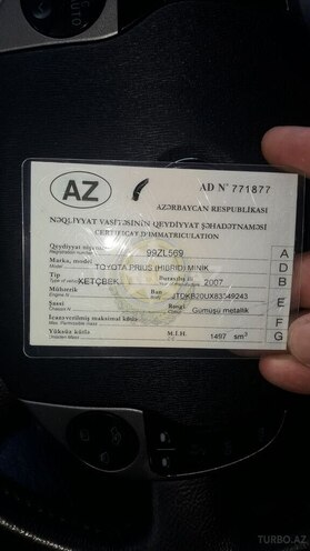Toyota Prius 2007, 173,500 km - 0.2 л - Bakı