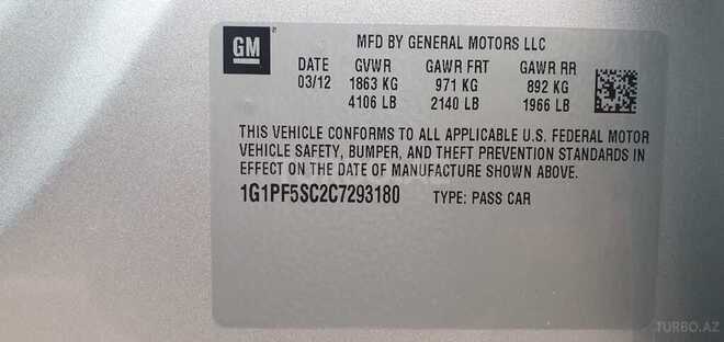 Chevrolet Cruze 2012, 150,000 km - 1.4 л - Bakı