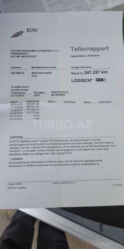 Mercedes Vito 113 2013, 247,083 km - 2.2 l - Bakı