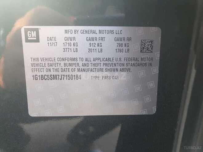 Chevrolet Cruze 2017, 50,000 km - 1.4 l - Gəncə