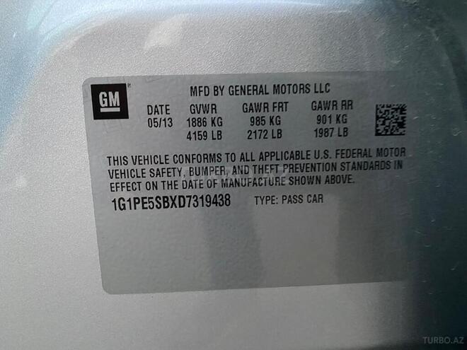 Chevrolet Cruze 2013, 138,000 km - 1.4 л - Bakı