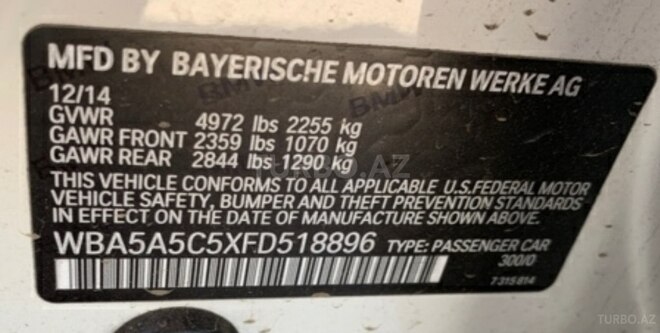 BMW 528 2014, 135,000 km - 2.0 l - Bakı