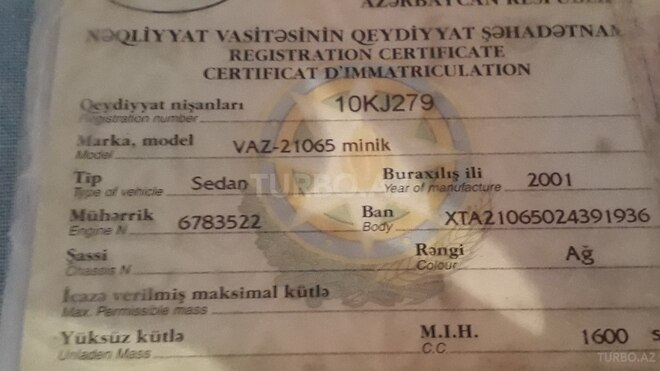 LADA (VAZ) 2106 2001, 180,000 km - 1.5 l - Bakı