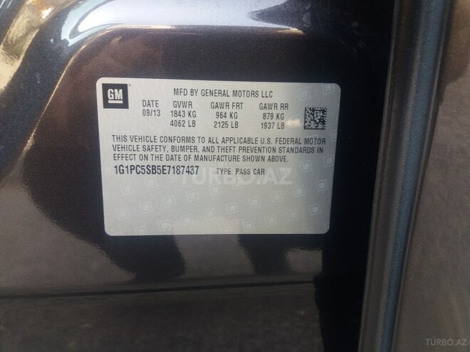 Chevrolet Cruze 2013, 106,000 km - 1.4 l - Bakı