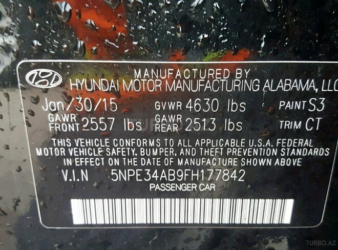 Hyundai Sonata 2015, 42,000 km - 2.0 l - Bakı