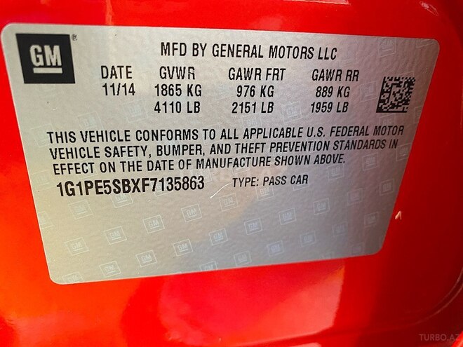 Chevrolet Cruze 2014, 87,000 km - 1.4 л - Bakı