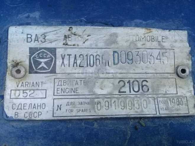 LADA (VAZ) 2106 1983, 289,678 km - 1.5 l - Göyçay
