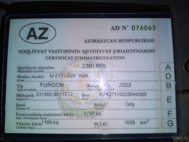 IJ 2717 2003, 198,000 km - 1.5 л - Göyçay