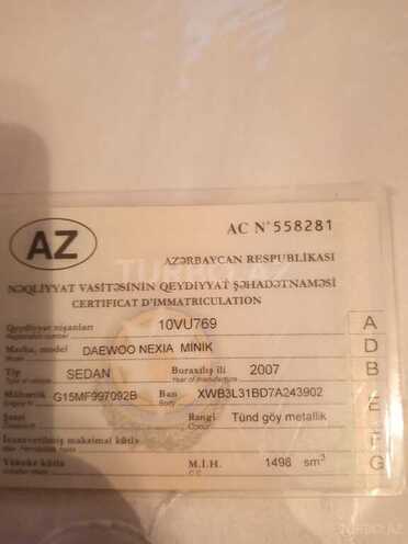 Daewoo Nexia 2007, 239,000 km - 1.5 л - Bakı
