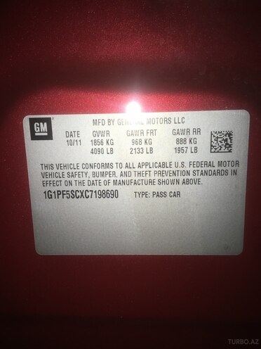 Chevrolet Cruze 2011, 110,500 km - 1.4 л - Bakı