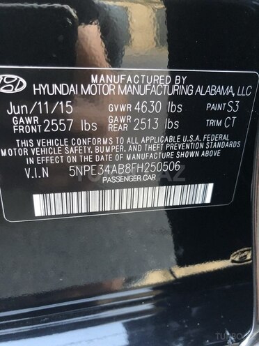 Hyundai Sonata 2015, 63,400 km - 2.0 l - Bakı