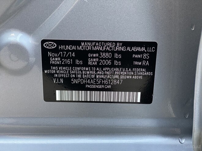 Hyundai Elantra 2015, 56,606 km - 1.8 л - Bakı