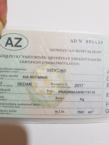 Kia Rio 2018, 72,017 km - 1.6 л - Bakı