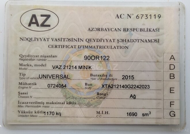 LADA (VAZ) Niva 2015, 99,000 km - 1.7 l - Bakı