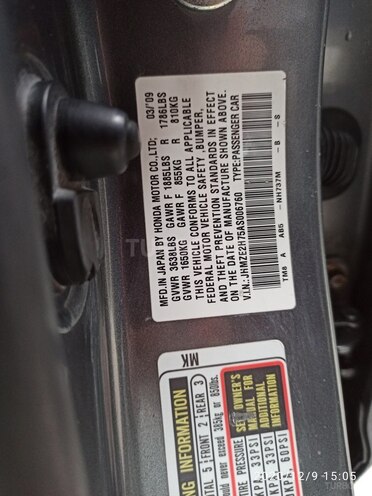 Honda Insight 2009, 155,000 km - 1.3 l - Bakı