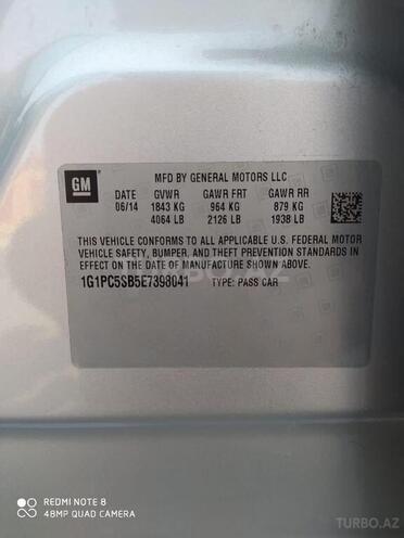 Chevrolet Cruze 2014, 130,000 km - 1.4 l - Gəncə