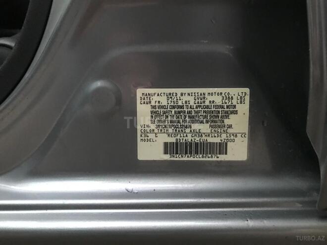 Nissan Versa 2011, 163,000 km - 1.6 l - Bakı