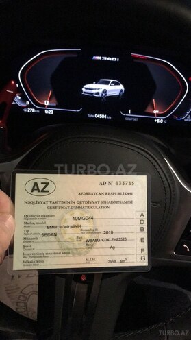 BMW M3 2019, 4,900 km - 3.0 l - Bakı