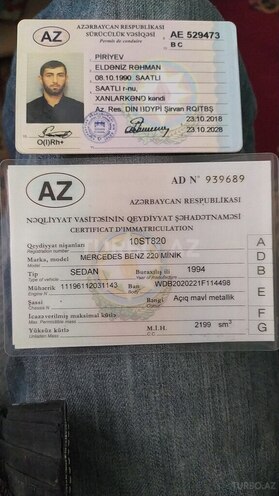 Mercedes C 220 1994, 493,250 km - 2.2 л - Saatlı