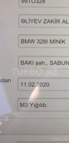BMW 328 2014, 119,000 km - 2.0 l - Bakı