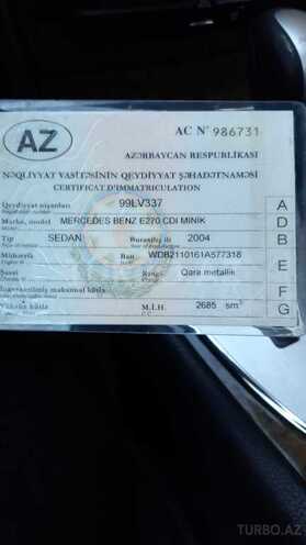 Mercedes E 270 2004, 352,000 km - 2.7 л - Bakı
