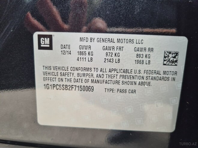 Chevrolet Cruze 2014, 41,000 km - 1.4 l - Bakı