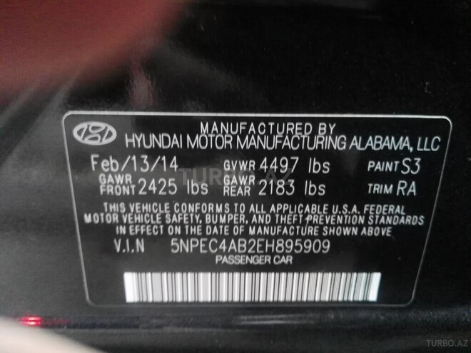 Hyundai Sonata 2014, 130,000 km - 2.0 l - Bakı