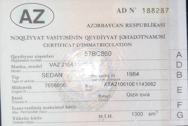 LADA (VAZ) 2106 1984, 60,000 km - 1.3 л - Şəmkir