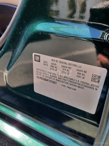Chevrolet Cruze 2015, 123,000 km - 1.4 l - Bakı