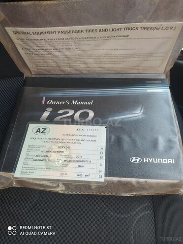 Hyundai i20 2011, 168,800 km - 1.4 l - Bakı