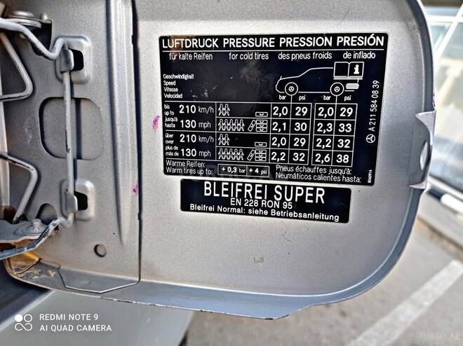 Mercedes E 320 2002, 365,000 km - 3.2 l - Bakı