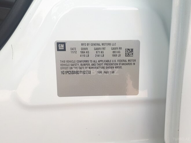 Chevrolet Cruze 2012, 225,000 km - 1.4 л - Bakı