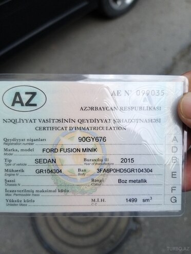 Ford Fusion 2016, 53,000 km - 1.5 l - Bakı